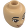 LEGO Minidoll Head with Brown Eyes and Lopsided Smile (Liann) (92198 / 101186)