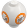 LEGO Brick 2 x 2 Round Sphere with BB-8 Pattern (23723 / 34463)