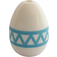 LEGO White Egg with Easter Egg Medium Azure Lines (24946)