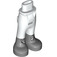 LEGO Hip with Pants with Silver Boots and White Clasps (16925 / 35573)