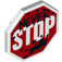 LEGO Octagonal Shield with ‘NEVER STOP’ Sign (44156)