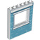 LEGO Panel 1 x 6 x 6 with Window Cutout with Blue Wall (15627 / 50137)