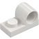 LEGO White Plate 1 x 2 with Pin Hole (11458)