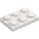 LEGO White Plate 2 x 3 (3021)