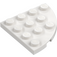 LEGO White Plate 4 x 4 Round Corner (30565)