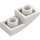 LEGO White Slope 1 x 2 Curved Inverted (24201)