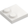 LEGO White Tile 2 x 2 with Studs on Edge (33909)