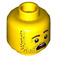 LEGO Yellow Jonas Jr. Minifigure Head (Recessed Solid Stud) (3626 / 56263)