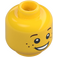 LEGO Yellow Minifigure Head with Surprised Smile and Freckles (Recessed Solid Stud) (12327 / 90787)