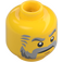 LEGO Yellow Soldiers Fort Governor Minifigure Head (Recessed Solid Stud) (3626 / 19407)