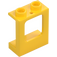 LEGO Yellow Window Frame 1 x 2 x 2 with 1 Hole in Bottom (60032)