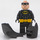 LEGO Batman with Black Suit and Yellow Utility Belt with Stern / Open Mouth Minifigure