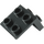 LEGO Black Bracket 1 x 2 with 2 x 2 (21712 / 44728)