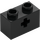 LEGO Black Brick 1 x 2 with Axle Hole (&#039;+&#039; Opening and Bottom Tube) (31493 / 32064)