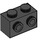 LEGO Black Brick 1 x 2 with Studs on One Side (11211)