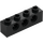 LEGO Black Brick 1 x 4 with Holes (3701)