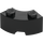 LEGO Black Brick 2 x 2 Round Corner with Stud Notch and Reinforced Underside (85080)