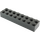 LEGO Black Brick 2 x 8 (3007 / 93888)