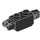 LEGO Black Hinge Brick 1 x 2 Vertical Locking Double (30386 / 39893)