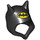 LEGO Black Hood with Bat Ears and Batman Logo (34736 / 36583)