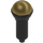 LEGO Black Microphone with Half Gold Top (20274 / 93520)