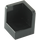 LEGO Black Panel 1 x 1 Corner with Rounded Corners (6231)