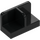 LEGO Black Panel 1 x 2 x 1 with Thin Central Divider and Rounded Corners (18971 / 93095)