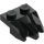 LEGO Black Plate 1 x 2 with 3 Rock Claws (27261)