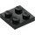 LEGO Black Plate 2 x 2 (3022 / 94148)