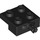 LEGO Black Plate 2 x 2 with Wheel Holder (4488 / 10313)