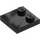 LEGO Black Tile 2 x 2 with Studs on Edge (33909)