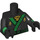 LEGO Black Torso Ninjago Robe with Gold and Green Decoration (973 / 88585)