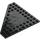 LEGO Black Wedge Plate 10 x 10 without Corner without Studs in Center (92584)