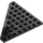 LEGO Black Wedge Plate 8 x 8 Corner (30504)