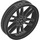 LEGO Black Wheel Rim Ø75 x 17 (52051 / 88517)