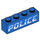 LEGO Blue Brick 1 x 4 with Slanted &#039;POLICE&#039; Logo (1414 / 3010)