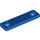 LEGO Blue Plate 1 x 4 with Two Studs with Groove (41740)