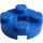 LEGO Blue Plate 2 x 2 Round with Axle Hole (with &#039;+&#039; Axle Hole) (4032)