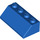 LEGO Blue Slope 2 x 4 (45°) with Rough Surface (3037)
