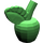 LEGO Bright Green Apple with Leaf (2664 / 33051)