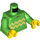 LEGO Bright Green Sweater with Zig Zag Stripes Minifig Torso (973 / 76382)