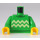 LEGO Bright Green Sweater with Zig Zag Stripes Minifig Torso (973 / 76382)