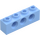 LEGO Bright Light Blue Brick 1 x 4 with Holes (3701)