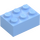 LEGO Bright Light Blue Brick 2 x 3 (3002)