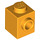 LEGO Bright Light Orange Brick 1 x 1 with Stud on One Side (87087)