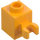 LEGO Bright Light Orange Brick 1 x 1 with Vertical Clip (Open &#039;O&#039; Clip, Hollow Stud) (60475 / 65460)