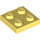 LEGO Bright Light Yellow Plate 2 x 2 (3022 / 94148)