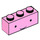 LEGO Bright Pink Brick 1 x 3 with Face with Black Eyes, Thin Smile &#039;Princess Bubblegum&#039; (3622 / 32737)