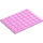 LEGO Bright Pink Plate 6 x 8 (3036)