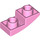 LEGO Bright Pink Slope 1 x 2 Curved Inverted (24201)